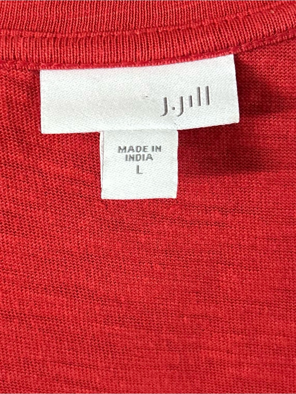 J Jill Coral Red Sleeveless POCKETS Swing A-line Tank Dress, size L - Picture 6 of 10